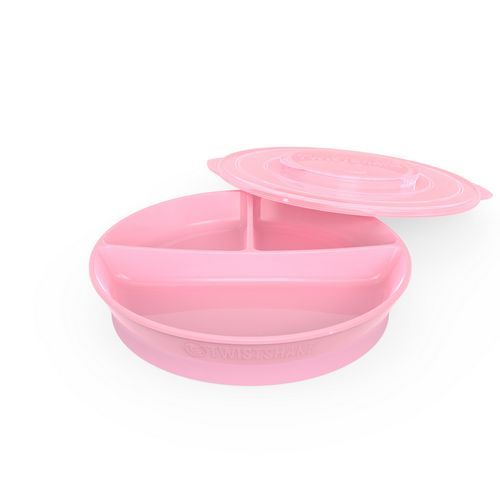 Plato Dividido Twistshake 6+M Rosado