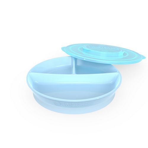 Plato Dividido Twistshake 6+M Azul