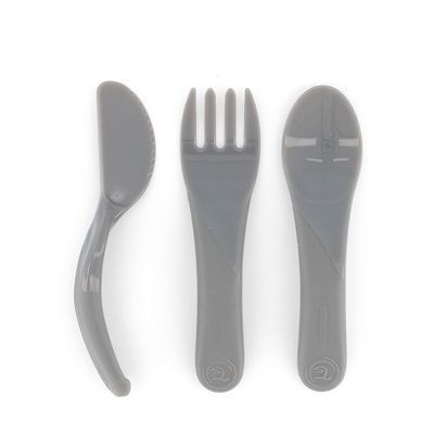 Cubiertos De Aprendizaje Twistshake 6+M Gris Pastel (114276401)
