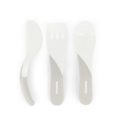 Cubiertos De Aprendizaje Twistshake 6+M Blanco (114276419)