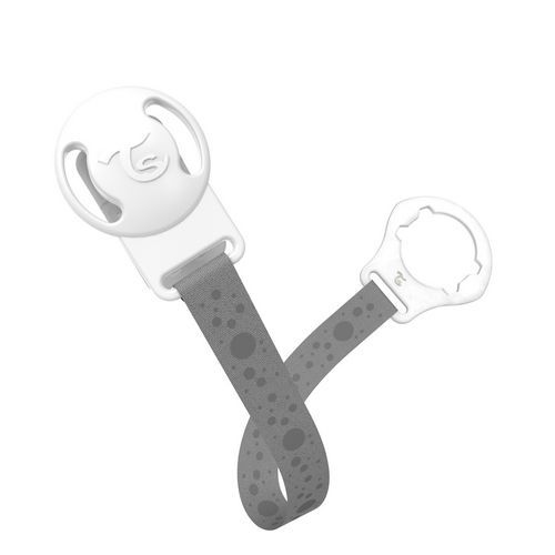 Clip Twistshake Porta Chupones Gris Pastel