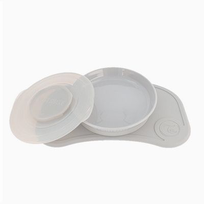 Set  Individual Click + Plato Gris Twistshake