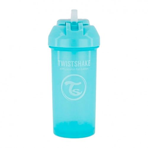 Vaso Con Pitillo Twistshake 360Ml 6+M Azul