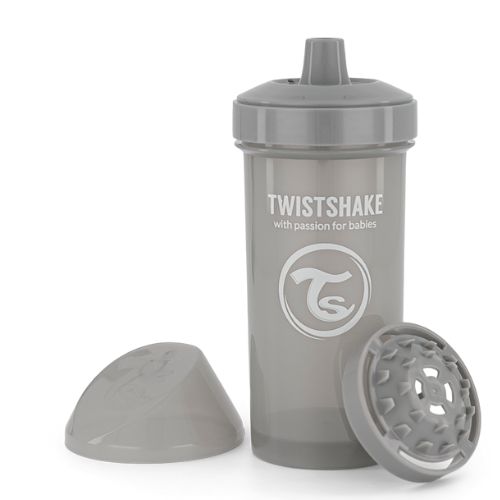 Vaso Twistshake Kid Cup 360Ml 12+M Gris Pastel