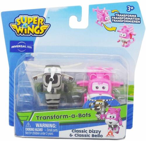 Super Wings Transform-A-Bots 2Pk (Dizzy/Bello)