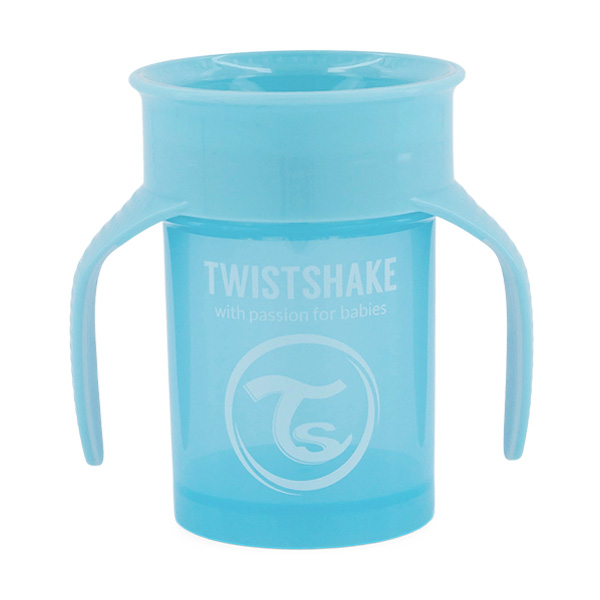 Vaso Twistshake 360 6+M Azul