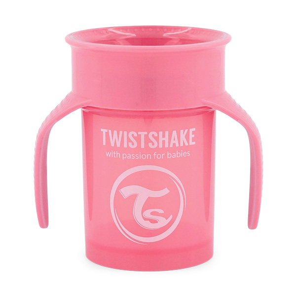 Vaso Twistshake 360 6+M Rosado