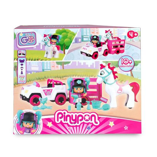 Pinypon Coche Con Remolque Y Caballo