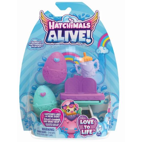 Hatchimals Alive Set Silla Comida C/2 Bebés