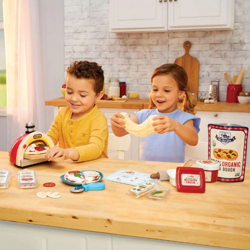 Kit de Pizza Little Tikes con arena moldeable