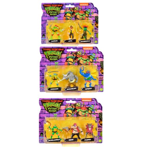 Tortugas ninja Movie Mini Figura X 3 Surt.