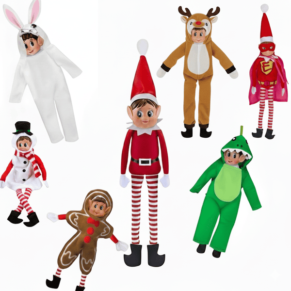 Elves ropa surtida gingerbread, super kids, reno, unicornio, dinosaurio y muñeco de Nieve 30 unidades