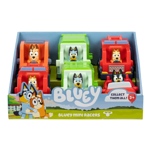 Bluey S12 Mini Racers X 1 Cdu Surt.