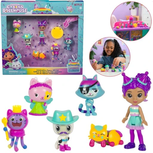 Set de figuras de  celebración Gabby'S Dollhouse