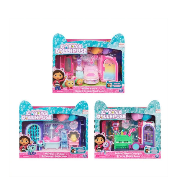 Gabby'S Dollhouse Set Cuarto De Juego Surt.