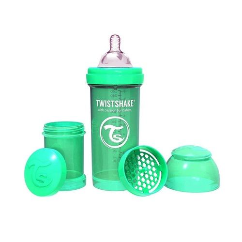 Tetero Twistshake Anti-Cólico 260Ml Verde